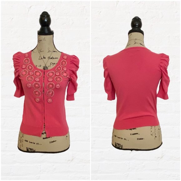 Sookie Stackhouse INC | Pink Jeweled Cardigan Sweater True Blood Sz SP - Picture 3 of 7